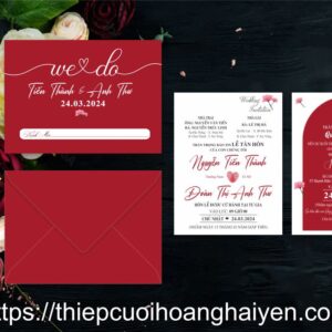 Thiệp cưới in ảnh HHY-6123