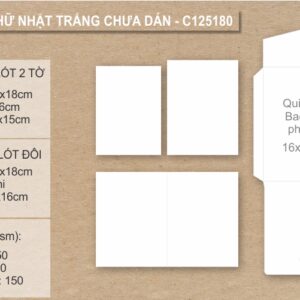 Phôi thiệp cưới trắng