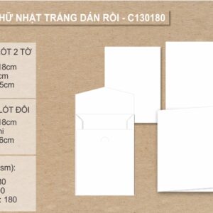 Phôi thiệp cưới trắng C130180 % C130180dan