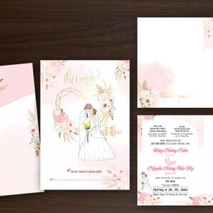 Mẫu thiệp cưới đẹp