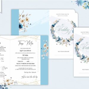Thiệp cưới 1 lá