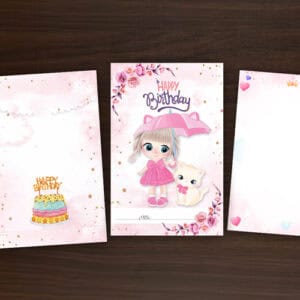 Thiệp sinh nhật bé gái