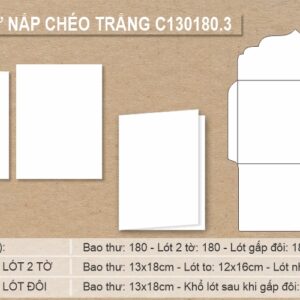 Phôi thiệp trắng C1301803
