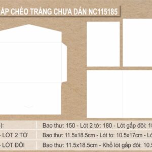 Phôi thiệp trắng NC115185