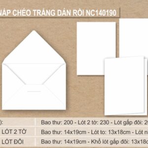 Phôi thiệp trắng NC140190 % nc14X19dan