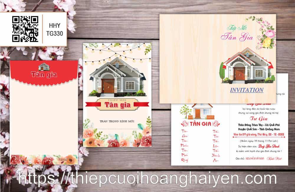 Mẫu thiệp tân gia đẹp