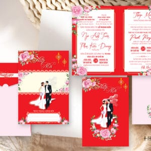 Thiệp cưới design HHY-C9254