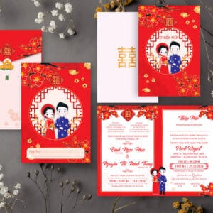 In thiêp cưới giá rẻ HHY-9257
