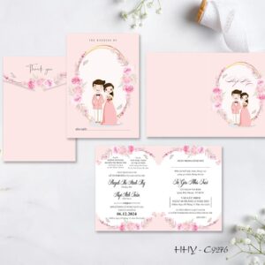 Mẫu thiệp cưới báo hỷ online HHY-9276