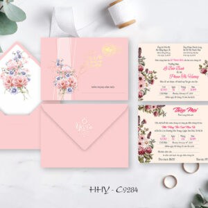 Làm thiệp cưới online HHY-9284 % C9284 LOT C922