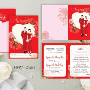 Thiệp cưới giá rẻ HHY-9288