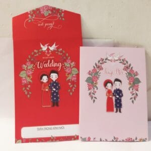 Mẫu thiệp cưới đẹp HHY-9289d
