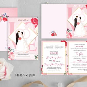 In thiệp cưới giá rẻ HHY-9291
