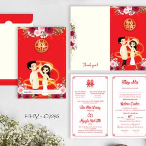 Thiệp cưới đẹp HHY-9296