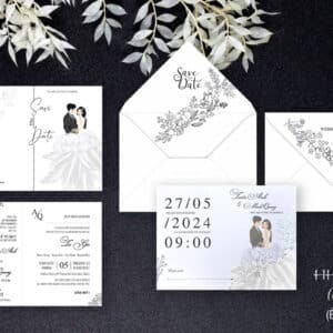 Thiệp cưới đạo công giáo HHY-9306