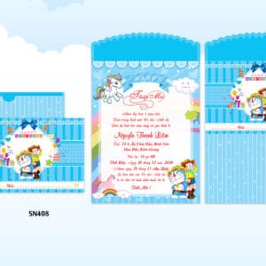 Thiệp sinh nhật đẹp gấp 3 HHY-408