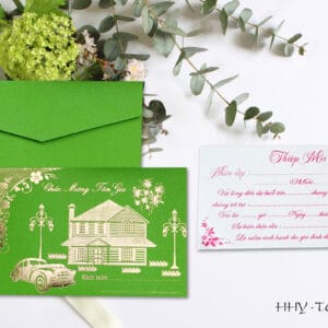 Thiệp tân gia nhà mới HHY-TG02 % TG02 XANH LA 1