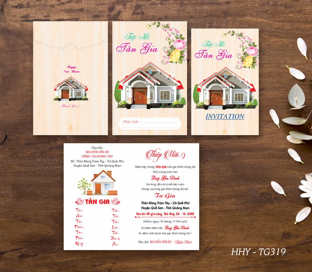Phoi thiep cuoi cao cap Hoang Hai Yen Thiệp tân gia nhà mới HHY-319