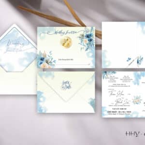 thiệp cưới đơn giản sang trọng