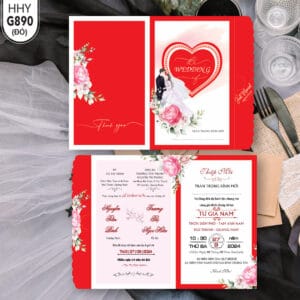 Thiệp cưới giá rẻ HHY-890
