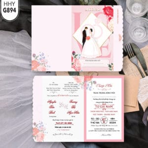 Thiệp cưới đẹp HHY-894