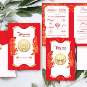 Mẫu thiệp báo hỷ online HHY-C9247